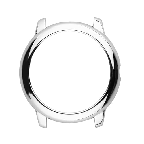 Funda metálica Haylou Solar LS05 carcasa PC plateada antigolpes elegante para reloj