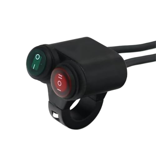 Commande guidon moto 2 boutons en 1 pour klaxon et feux de route