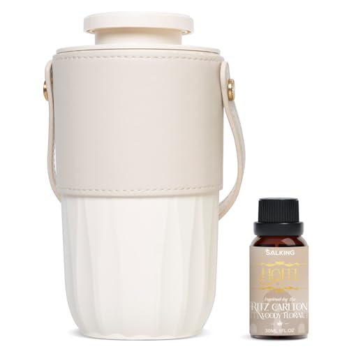 SALKING Diffuseur Huiles Essentielles sans Eau et sans Fil, Diffuseur Parfum Maison Ultrasonique...
