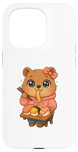 ハッピークオッカ 寿司盛り合わせ ? かわいいにぎりトレイアート スマホケース iPhone 15 Pro 用