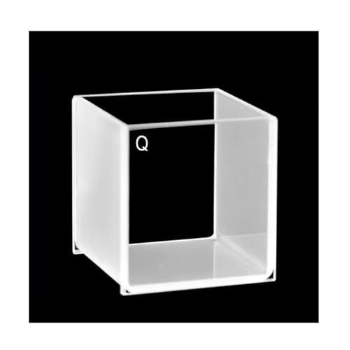 1PCS 40mm Square Quartz Container Cell Two Polished Windows Inside Diameter 40x40x40mm(With lid)