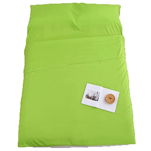 HBLZGBL Saco de Dormir de Viaje Ligero portátil Tejido de poliéster con Saco de compresión para albergues Cama, Trenes, Senderismo, Picnic, Trenes, Viaje de Negocios, Verde (Size : 180x210cm) Cover