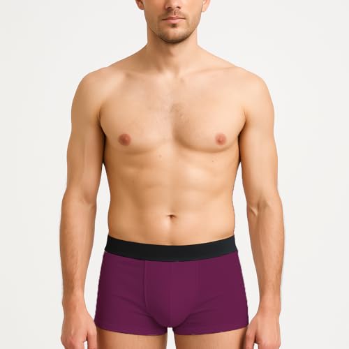 Image of HK47 Men Underwear Pack, Ice Silk Stretchable Breathable Trunks, Regular Fit Men's Brief, Anti Bacterial Quick Dry Innerwear for Men