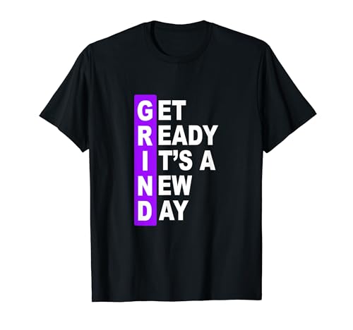 Purple Get Ready It's A New Day - Grind Purple �O���t�B�b�N T�V���c