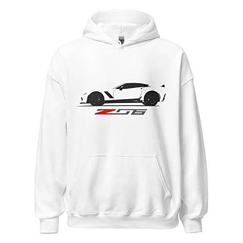 2015 Z06 C7 Vette Owner Custom Car Club Hoodie Sport Grey