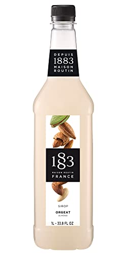 Image of 1883 Almond Syrup for Drinks, Made in France, 1 Liter Plastic Bottle