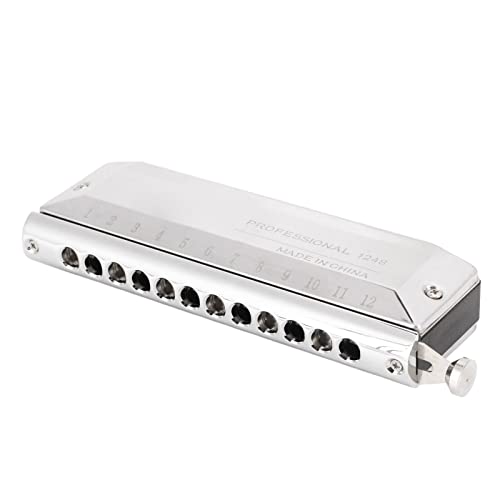 Harmonicas 12 trous, harmonica chromatique à couverture épaisse en métal, bonne étanchéité à l’air, forte résonance pour… - Les Beatles, Paul McCartney, John Lennon, RIngo Starr, George Harrison Harmonicas 12 trous, harmonica chromatique à couverture épaisse en métal, bonne étanchéité à l'air, forte résonance pour… – Image 5