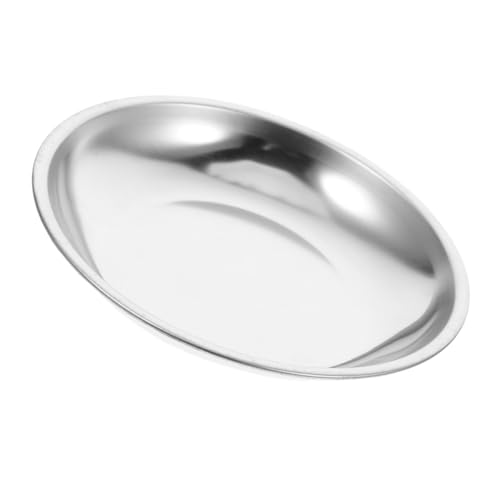 Cabilock Stainless Steel Tea Bag Multifunctional Drip Tray for Tea Bag Storage Decorative Household Dish Round Saucer for Easy Cleaning and Organization