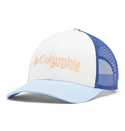 Columbia Damen Mesh Ballkappe, Weiß, Lebendiges Blau, Segeln, PFG, Einheitsgröße