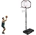 DMS® Basketballkorb - Outdoor und Indoor, Höhenverstellbar (255-360), mit Ständer, Tragbar, Räder - Basketballständer, Korbanlage, Basketballanlage Korbhöhe bis 305cm BBKS-360