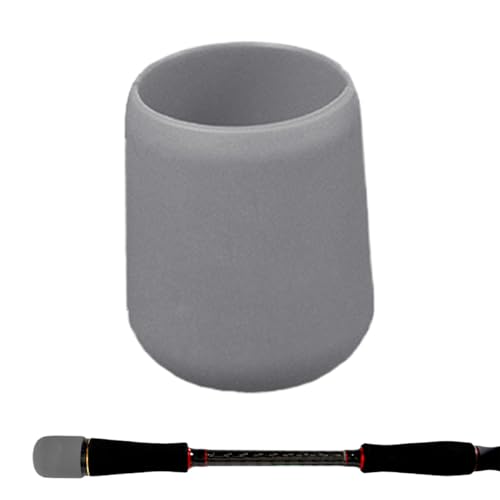 Fishing Rod Butt Cap,End Protector Fish Rod Holder Butt Cap | Lightweight Anti-Slip Silicone Fishing Tackle Gear for Beginners Enthusiasts Outdoor Activities