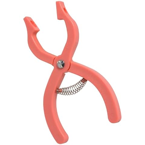 UPTTHOW Safety Eyes Jig Pliers Auxiliary Tool for Attaching Doll Eyes and Noses for Amigurumi and Crochet, DIY Craft Install Accessories Supplies for Stuffed Animals, Pink Cover
