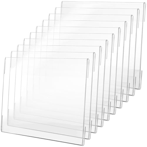 Support de signalisation mural en acrylique blanc amovible Healvian x10