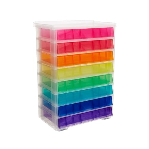 Really Useful Storage Drawer Unit 8 x 0.9 Litre Rainbow
