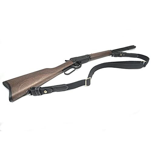 Leather Webbing Shoulder Sling (Black With Swivles) #TOP7