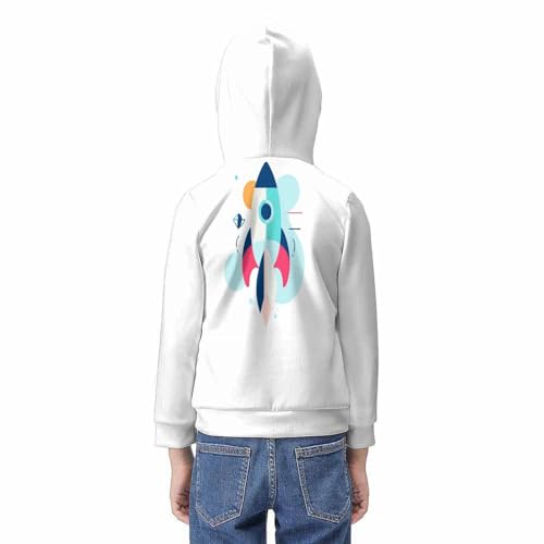 Sweat garcon impression 3D vivid graphique avec motifs de l'espace - 6