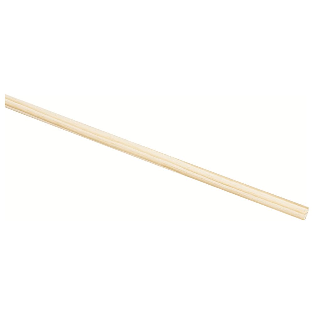 Manche à Balai En Bois Nölle - Longueur 120 Cm, Diamètre 24 Mm - Tête Ronde Pour Nettoyage