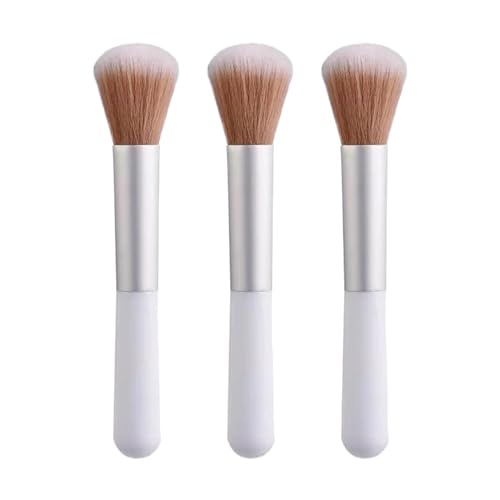 3Pcs Blush Makeup Bush - Pennello Per Trucco Portatile, Facile Ritocco Morbido Blush Blush | Ampia Gamma Di Usi Strumento Per Il Trucco Di Progettazione A Maniglia Ergonomica Per Viaggi, Viaggio