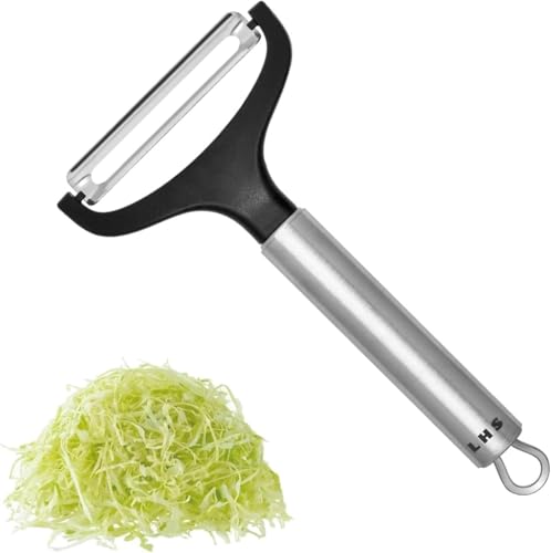 LHS Cabbage Peeler for Kitchen, Wide Mouth Vegetable Peeler, Stainless...