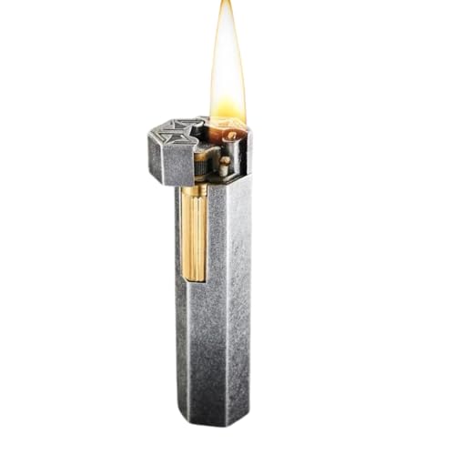 Image of Smoke King HexaForge Black Retro Lighter