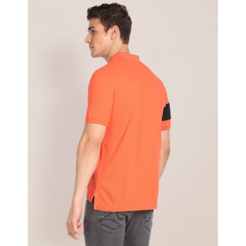 Image of U.S. Polo ASSN. Solid Slim Fit Polo T Shirts for Men - 100% Cotton, Half Sleeves Mens Tshirt