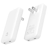 Nimble Wally Ultra Flat USB C Wall Charger, 65W Charging, Foldable Adapter