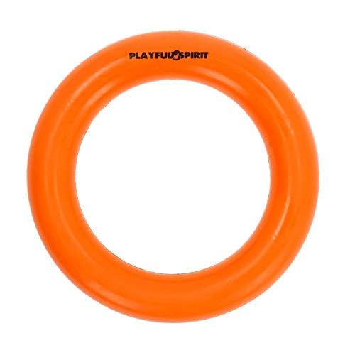 PlayfulSpirit Robustes Gummiring Hundespielzeug, Kauspielzeug für Welpen und Hunde