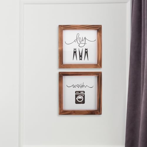 Plaques murales en bois pour buanderie solution déco - 8