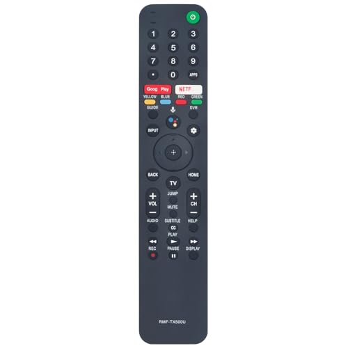 RMF-TX500U Voice Replace Remote Applicable for Sony Bravia TV KD-75X75CH XBR-55A8H XBR-55X950G XBR-65A8H KD-65X750H XBR-49X950H XBR-75X900H XBR-75X850G XBR-65X90CH KD-65X75CH XBR-65X950G XBR-75X950G