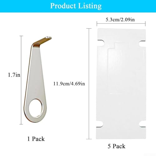 Mounting Tape for Ring Battery Video Doorbell 2024 Release, Double Sided-Adhesive No Drill Required, 5 Pack with Key for - Additional View
