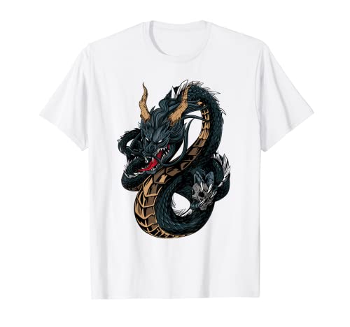 Dragon chinois Art japonais Tokyo Dragon Asie Tatouage T-Shirt
