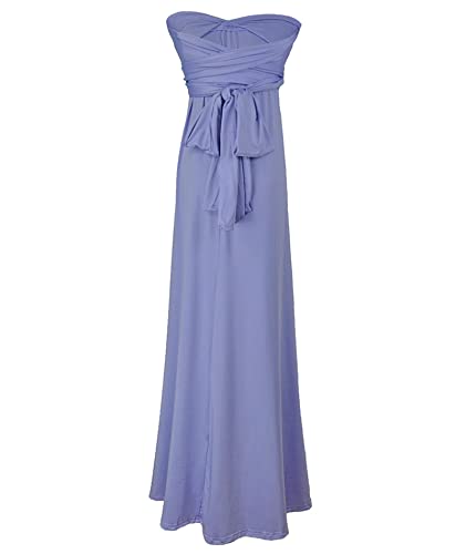 Image of Sexyshine Women's Backless Gown Dress Convertible Multi-Way Wrap Halter Cocktail Dress Bandage Bridesmaid Long Dresses