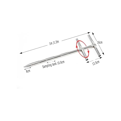 Sonde à grain rotative en acier inoxydable pour échantillonnage - 8