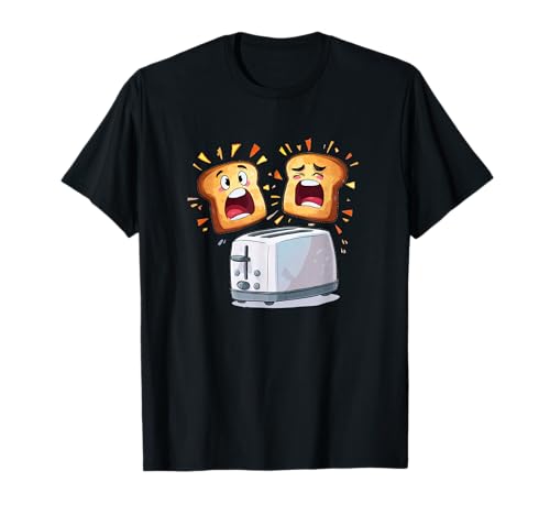 Costume de Toast criant avec Grille-Pain pour garçons et Filles T-Shirt
