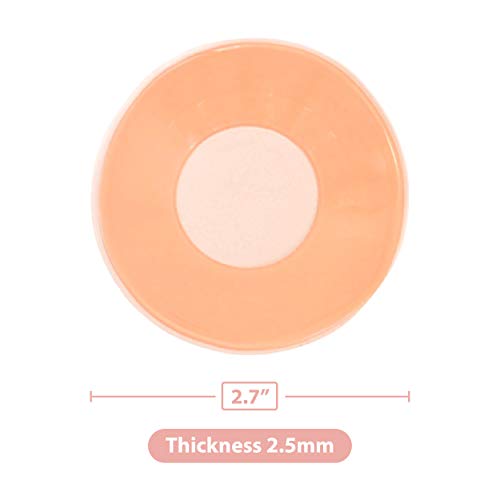 image for NipCup 4 Pairs Reusable Silicone Nipple Covers | Ultra-Thin Adhesive I