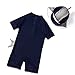 Best for All Baby Boys Kids Swimsuit Toddlers One Piece Zipper Bathing Suit Swimwear with Hat Rash Guard Surfing Suit (White Shark, 3-4T)