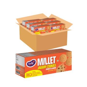 Early Foods - Pack of 6 Jowar Almond Jaggery Cookies 130 gram X 6 (B08X4GM1YJ) Amazon Price History, Amazon Price Tracker