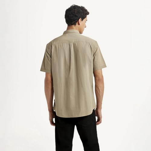 Image of Levi's Men's Solid Slim Fit Shirt Olive