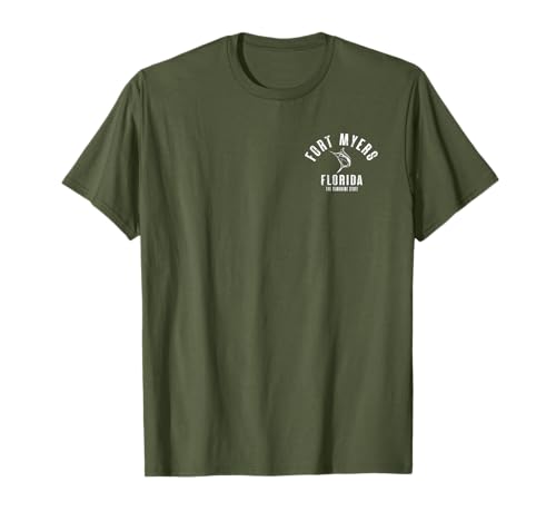 Fort Myers Florida FL Retro Vintage Beach Front & Back