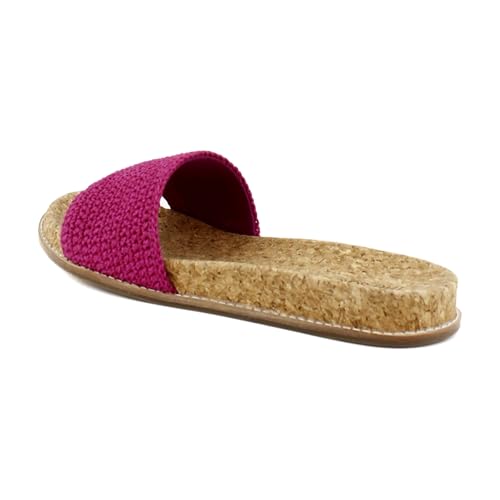 Image of The Sak Mendocino Slide Sandal in Crochet, Slip On Sandals