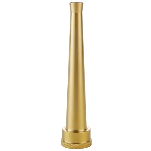 Brass Water Hose Nozzle-6 Inch 3/4 Inch Thread Inlet Garden Hose Nozzle Sprayer Heavy-Duty Water Jet Nozzle High Pressure Hose Nozzle
