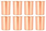 IMTRA FASHION 100% Kupfer-Trinkgläser 8Er-Set Ayurvedische Gesundheitsbecher