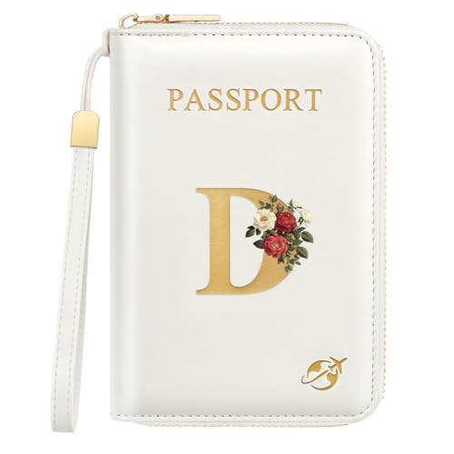 Simikol Passport Holder for Travel Personalized Wallet with Wristlet Women