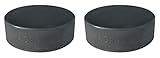 A&R Ice Hockey Puck Vulcanized Rubber, Black (Pack of 2)