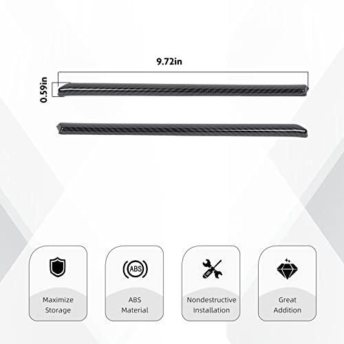 Image of for Toyota 4Runner Front Center Grille Insert Grill Cover Strips 2Pcs for 2020 2021 2022 Toyota 4Runner(Carbon Fiber)