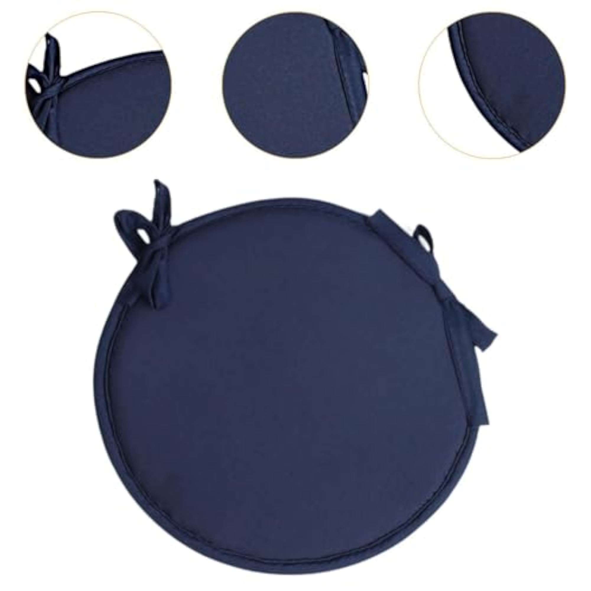 Navy Round Meditation Cushion, Soft & Comfortable