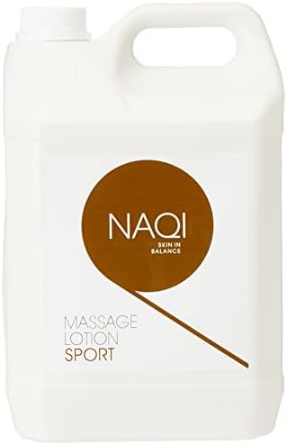 NAQI Massage Lotion, Sports Massage Oil Rich Lotion Provides Intense Hydration, Pre Workout & Post Workout Recovery Treatment, Enhanced Recovery & Performance, 1 x 5 Litre