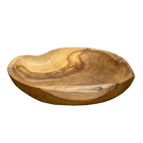 Darthome Ltd Teak Root Round Bowl 40cm Rustic Kitchen Food Hand C...