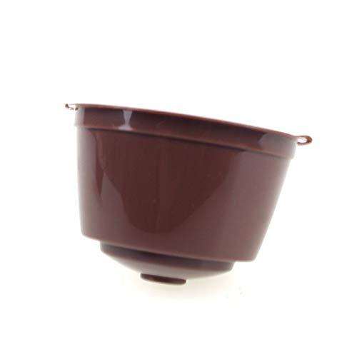 4 Cápsulas Reutilizável Dolce Gusto Recarregável Marrom + transparente