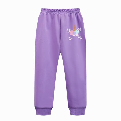 Image of RETSUGO Little Girls 2 Piece Clothing Sets Toddler Unicorn Sweatshirts and Leggings Cotton Fall Winter Casual Outfits 3-8T